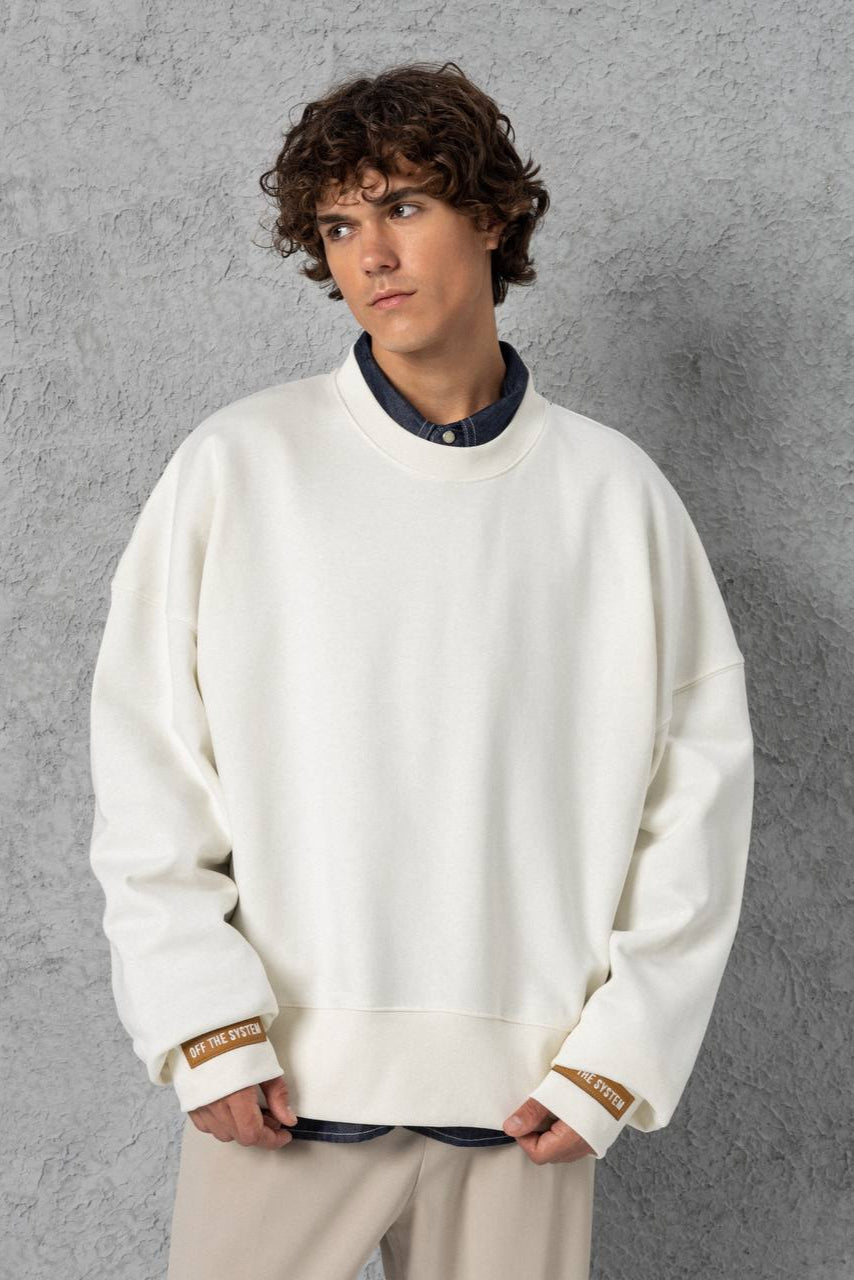 SWEAT OVERSIZE BLANC