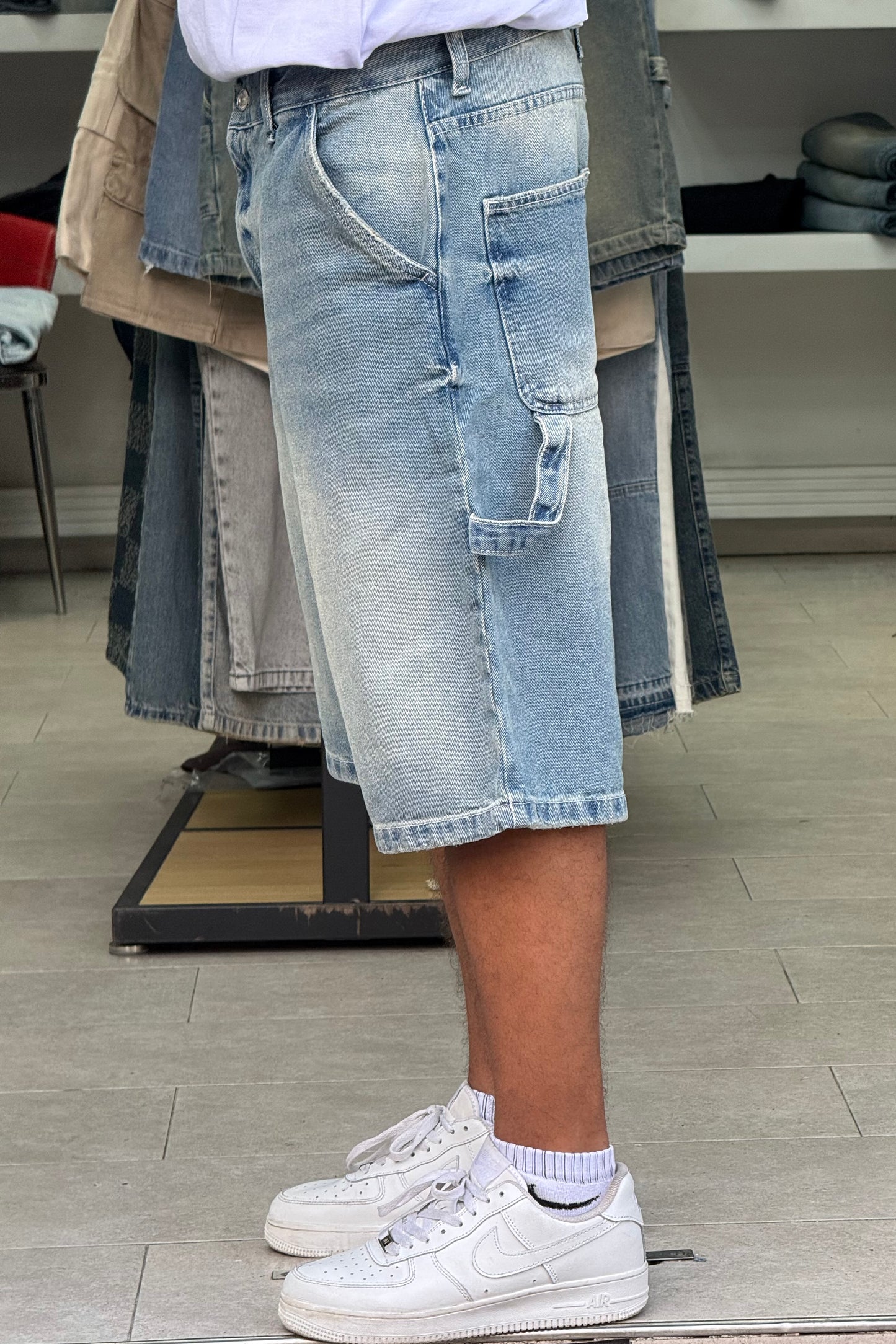 SKATER JORTS FLARE DIRTY CLAIR