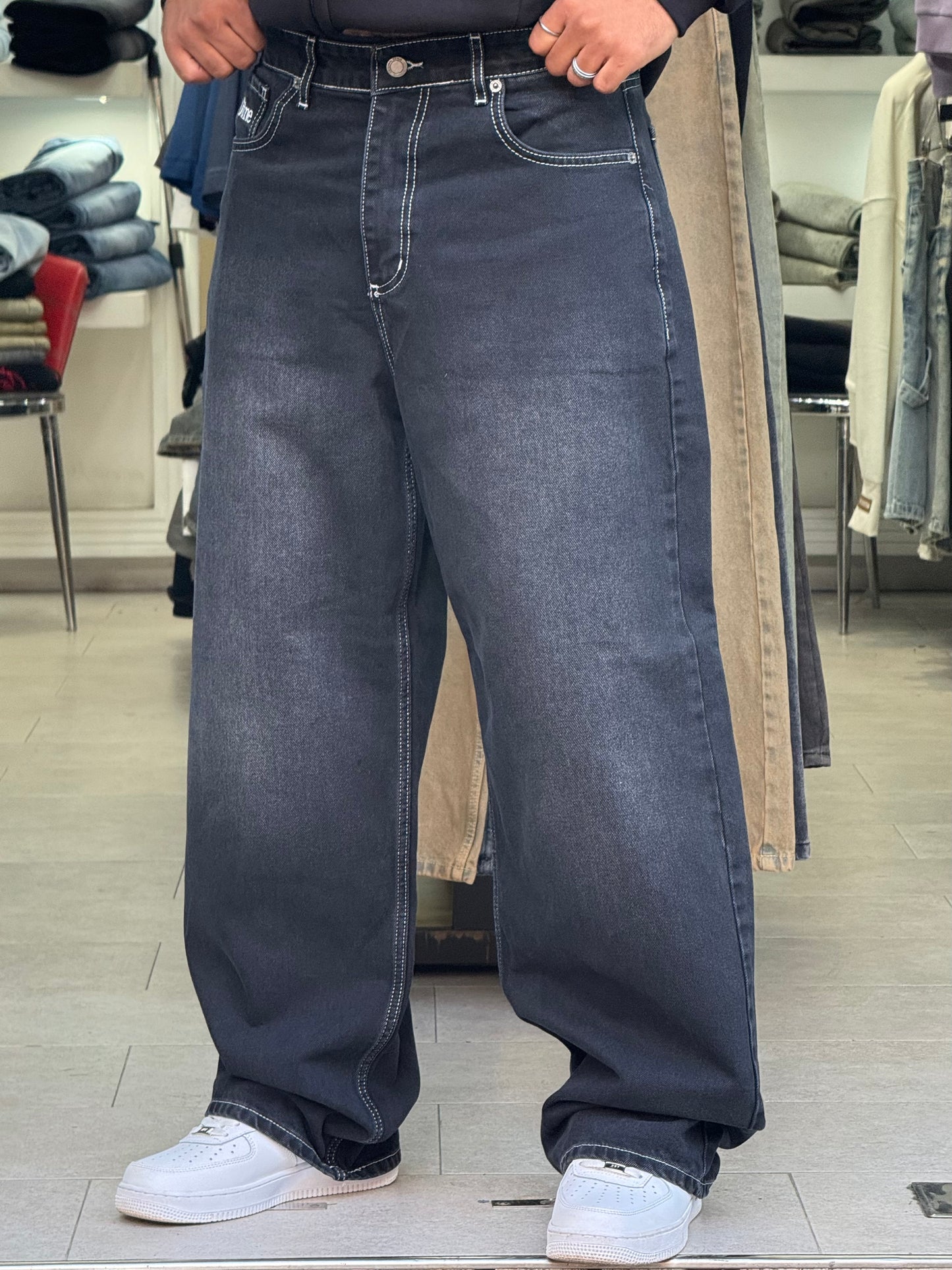 SUPPER BAGGY JEANS DIME (NOIR)