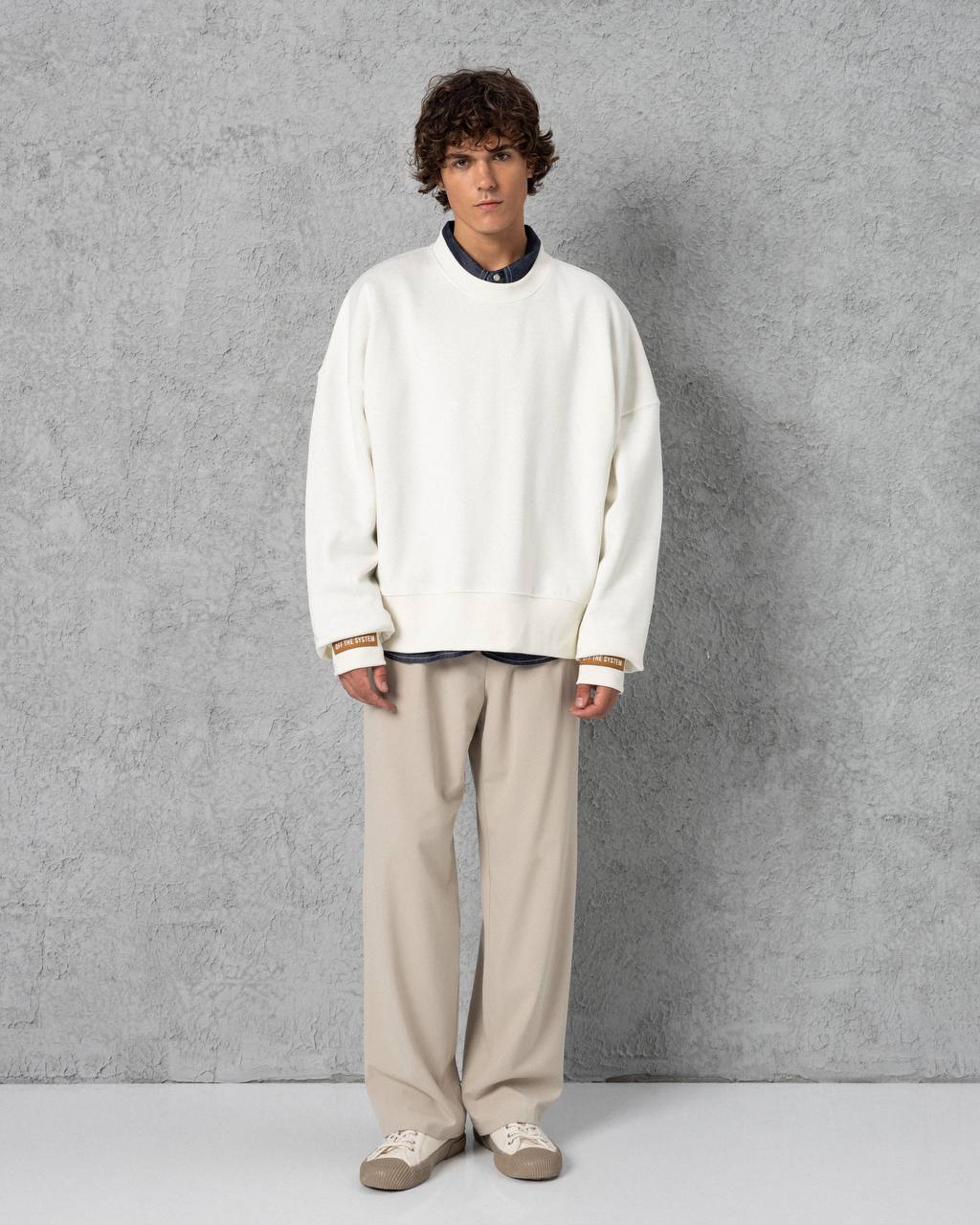 SWEAT OVERSIZE BLANC