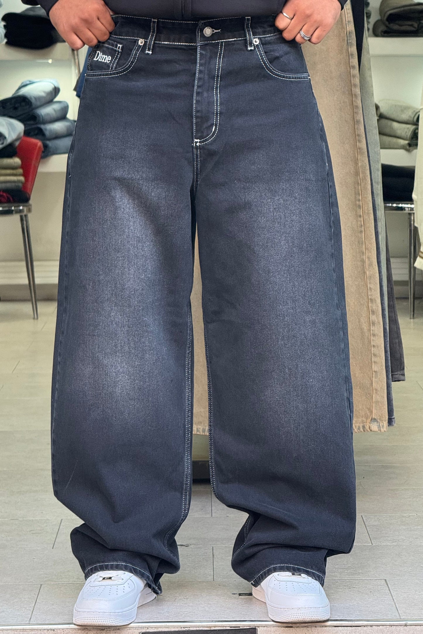 SUPPER BAGGY JEANS DIME (NOIR)