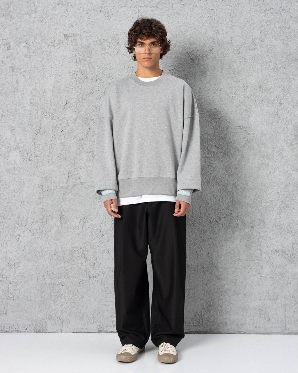 SWEAT OVERSIZE GRIS