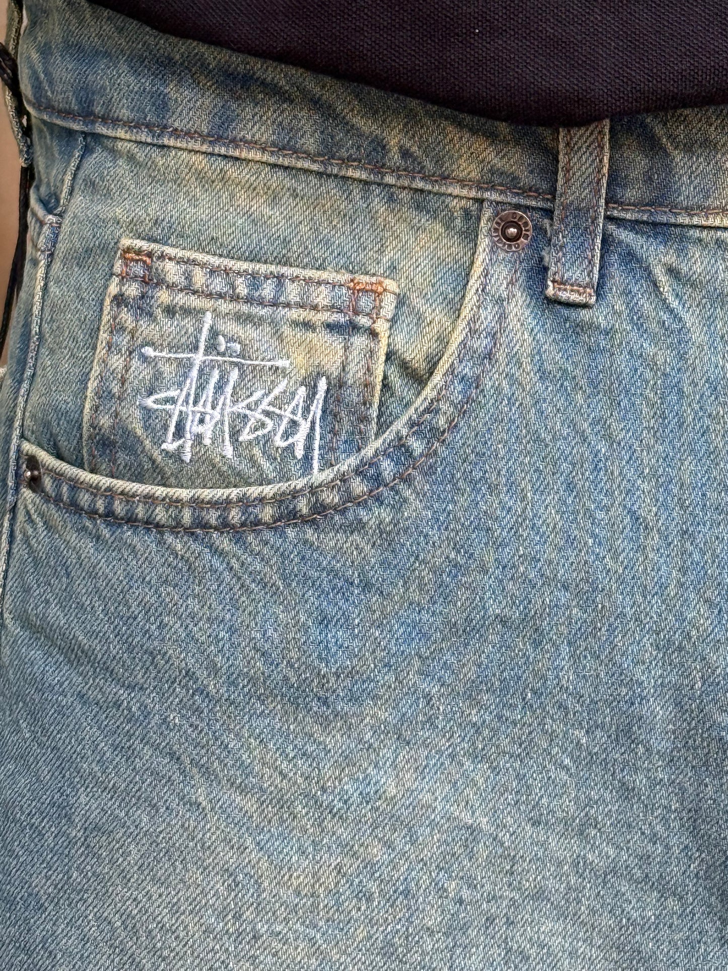 SUPPER BAGGY JEANS STUSSY (DIRTY VERT)