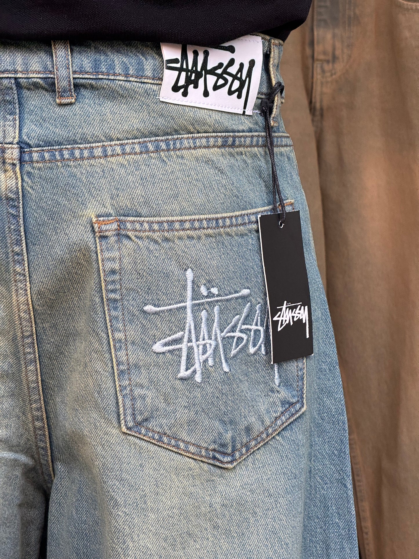 SUPPER BAGGY JEANS STUSSY (DIRTY VERT)
