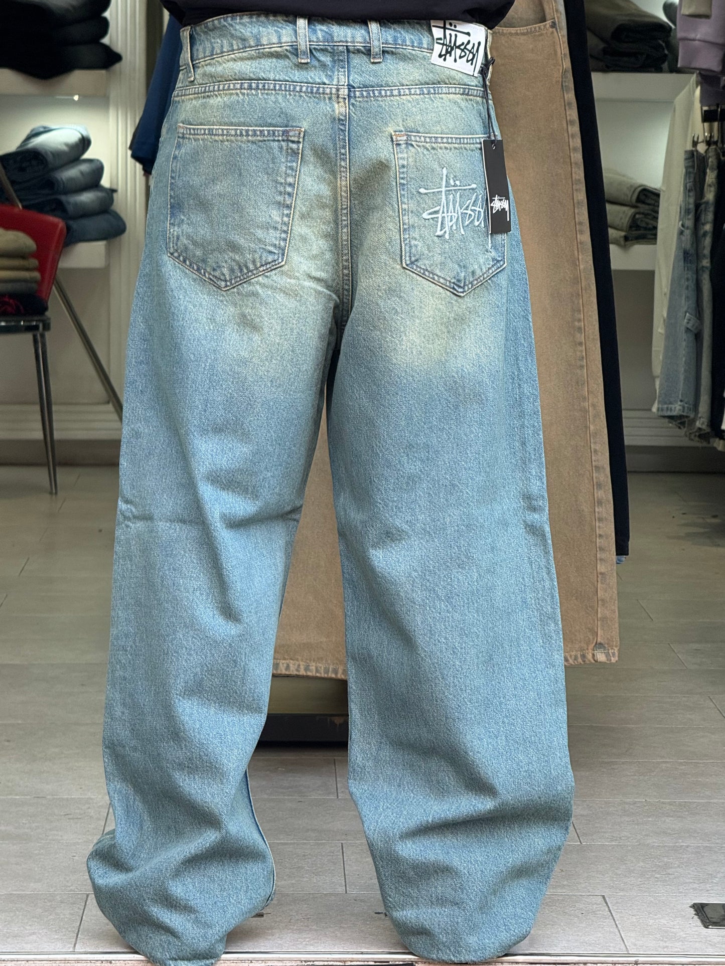 SUPPER BAGGY JEANS STUSSY (DIRTY VERT)