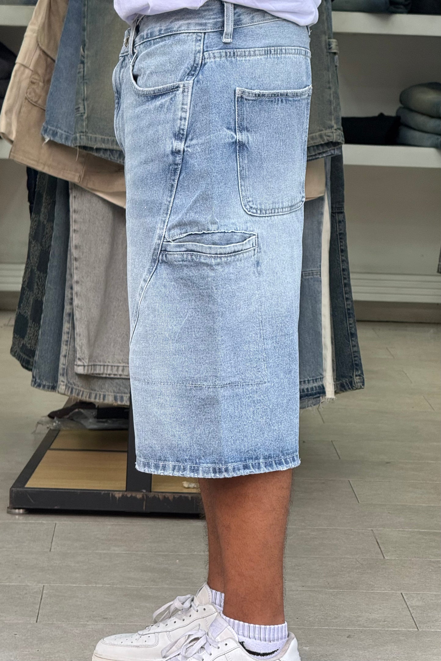 TWISTER JORTS BLEU