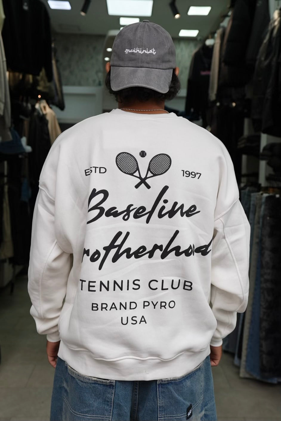SWEATSHIRT OVERSIZE BLANC PR
