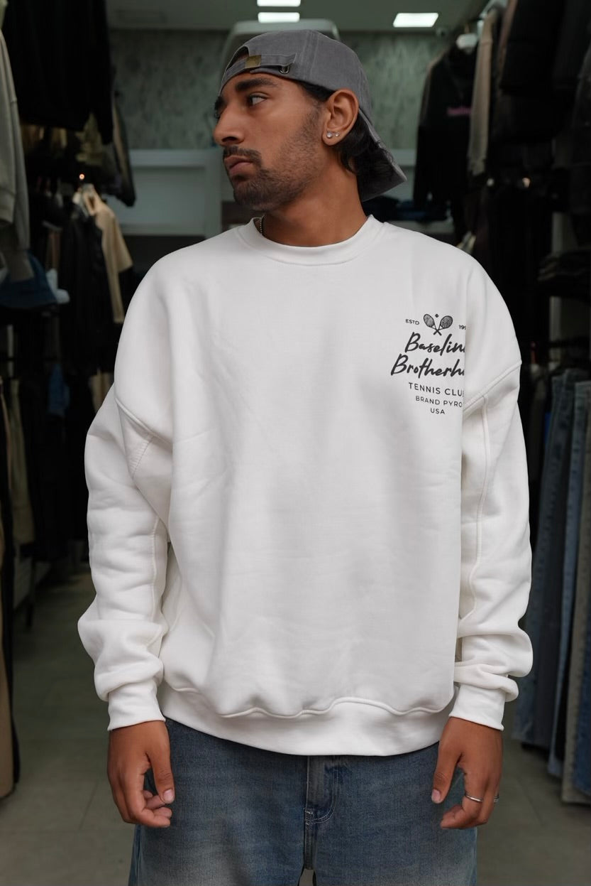 SWEATSHIRT OVERSIZE BLANC PR