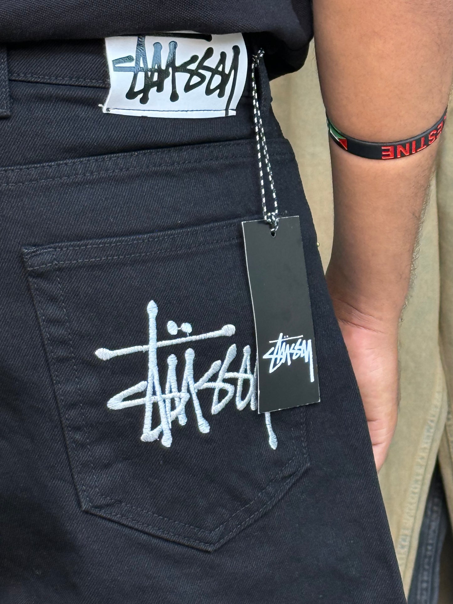 SUPPER BAGGY JEANS STUSSY (BLACK BLACK)