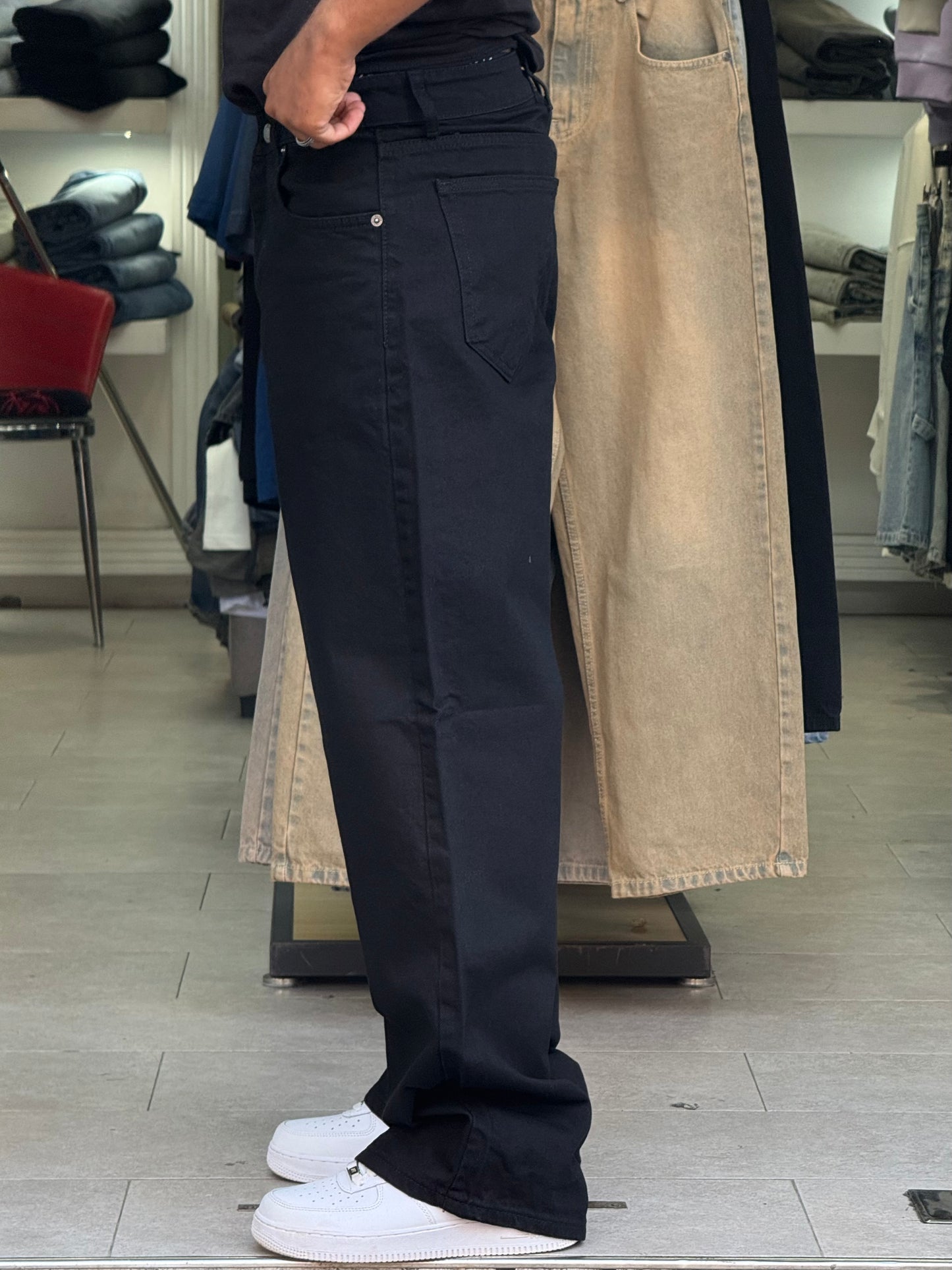 SUPPER BAGGY JEANS STUSSY (BLACK BLACK)
