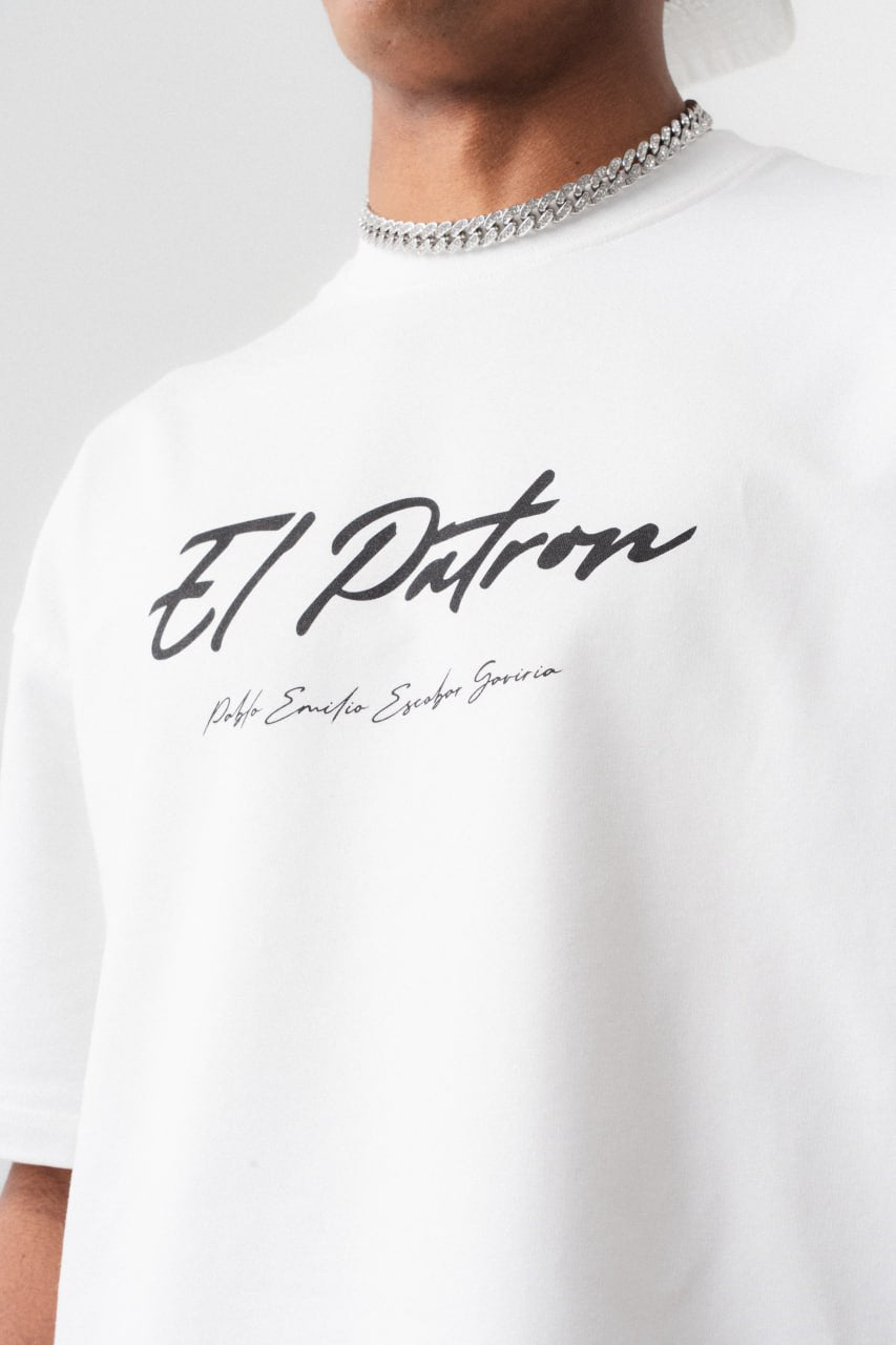 T-SHIRT EL PATRON WHITE ESCO