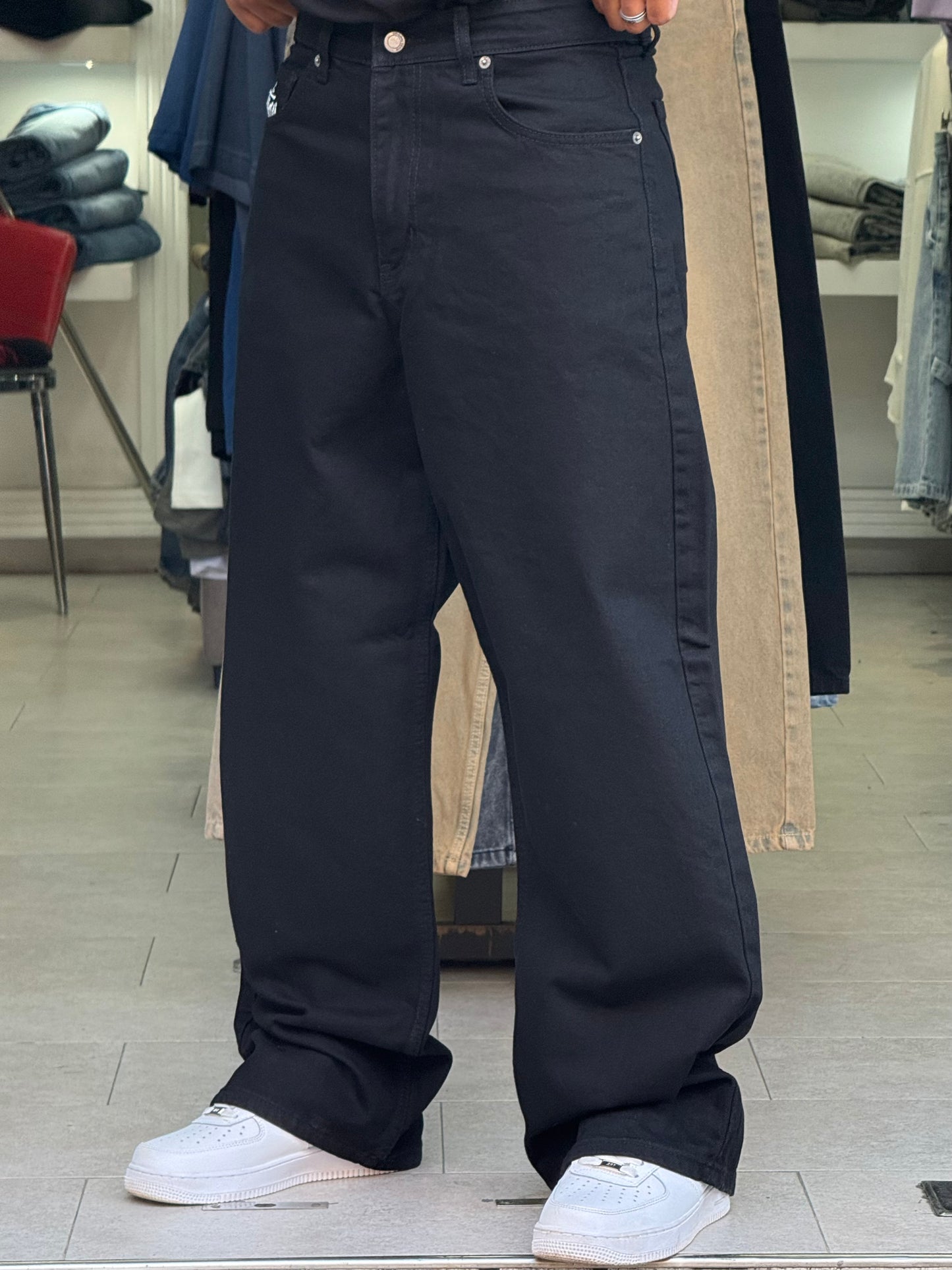 SUPPER BAGGY JEANS STUSSY (BLACK BLACK)