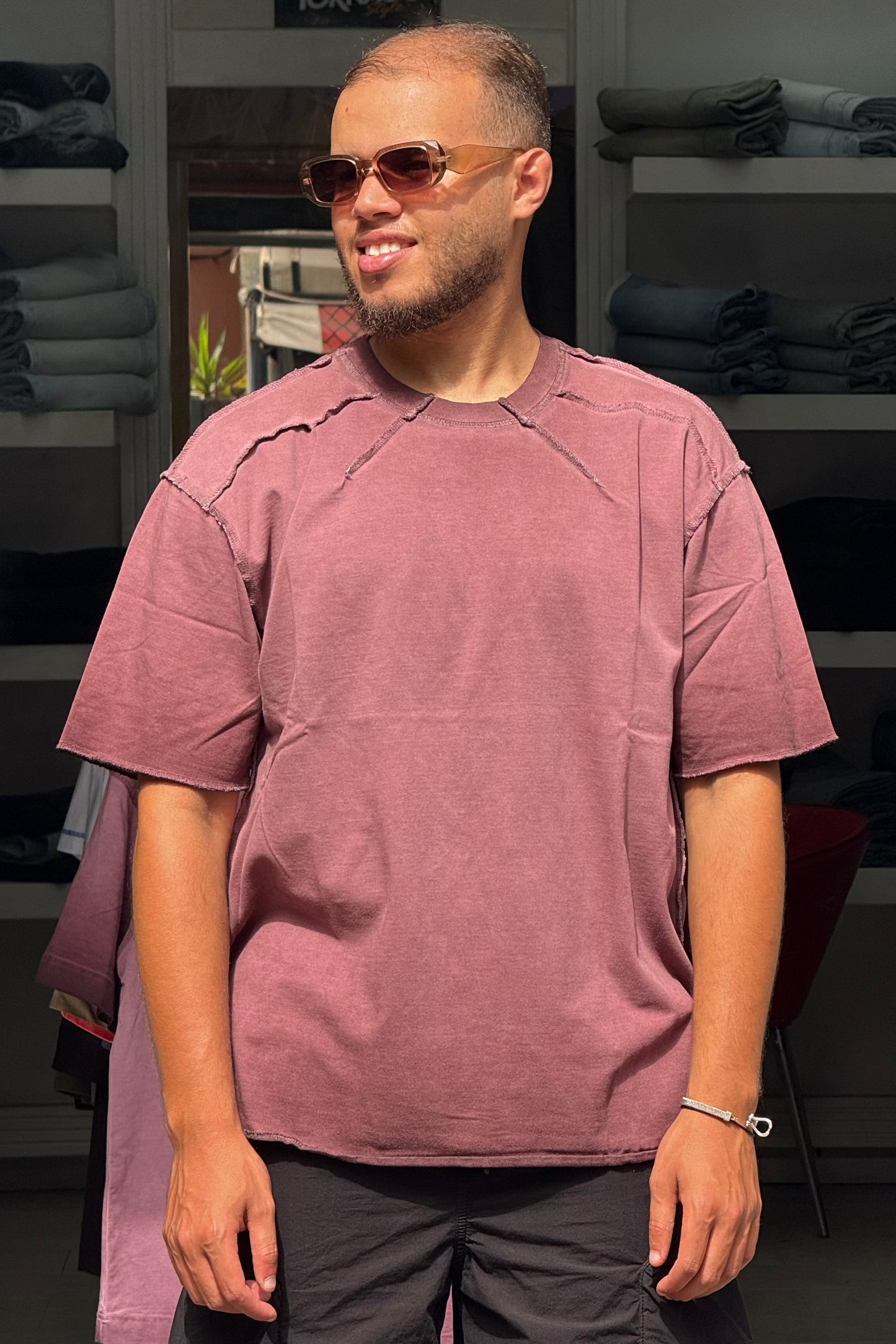 T-SHIRT PR BRUGUNDY