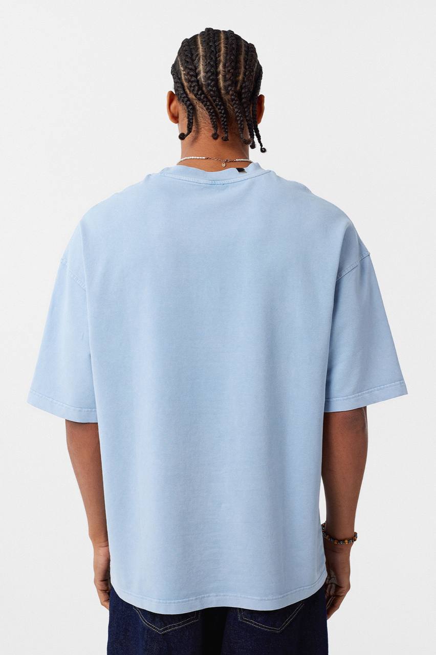 T-SHIRT ES BLEU CIEL