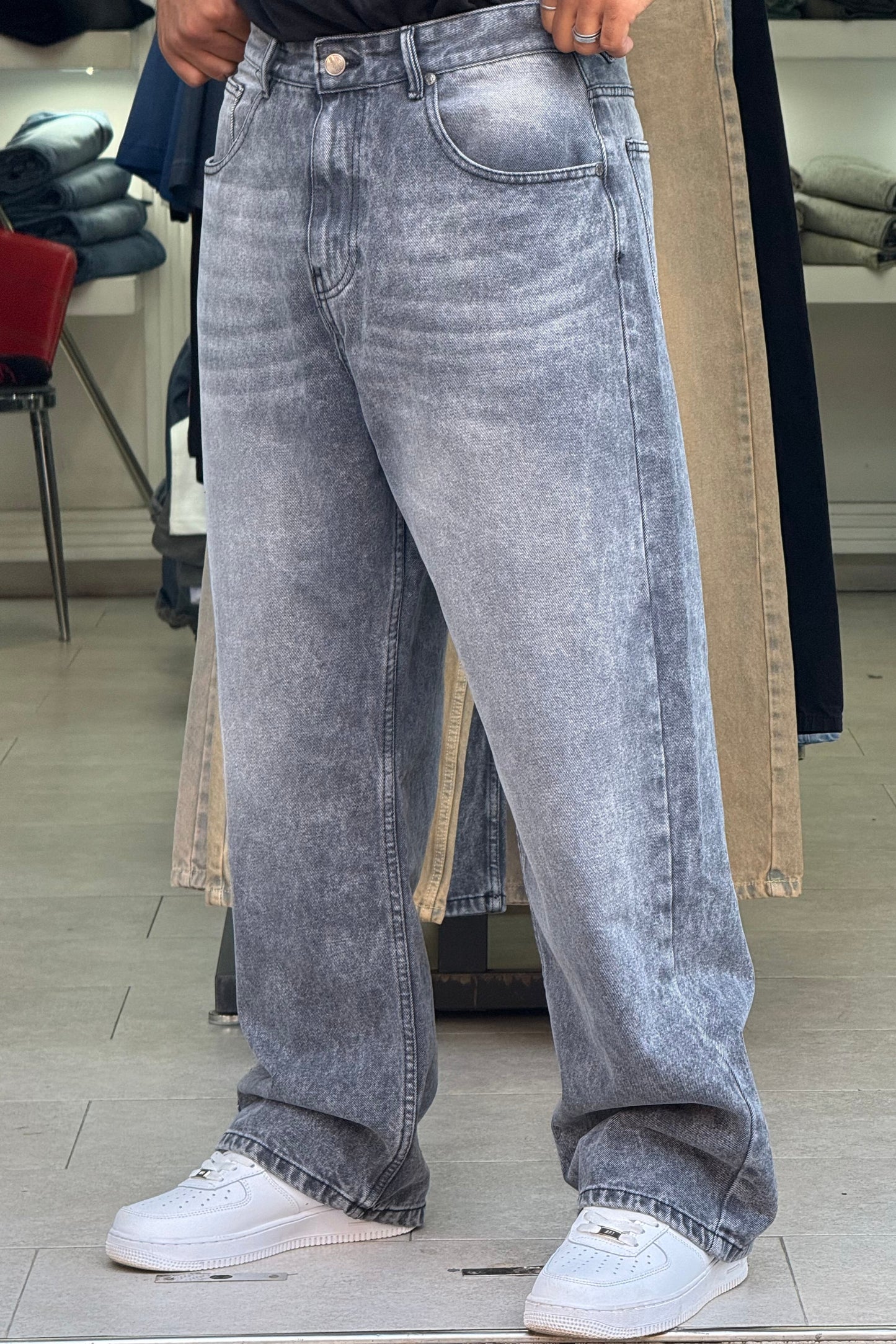 BAGGY JEANS L'INTROUVABLE (GREY)