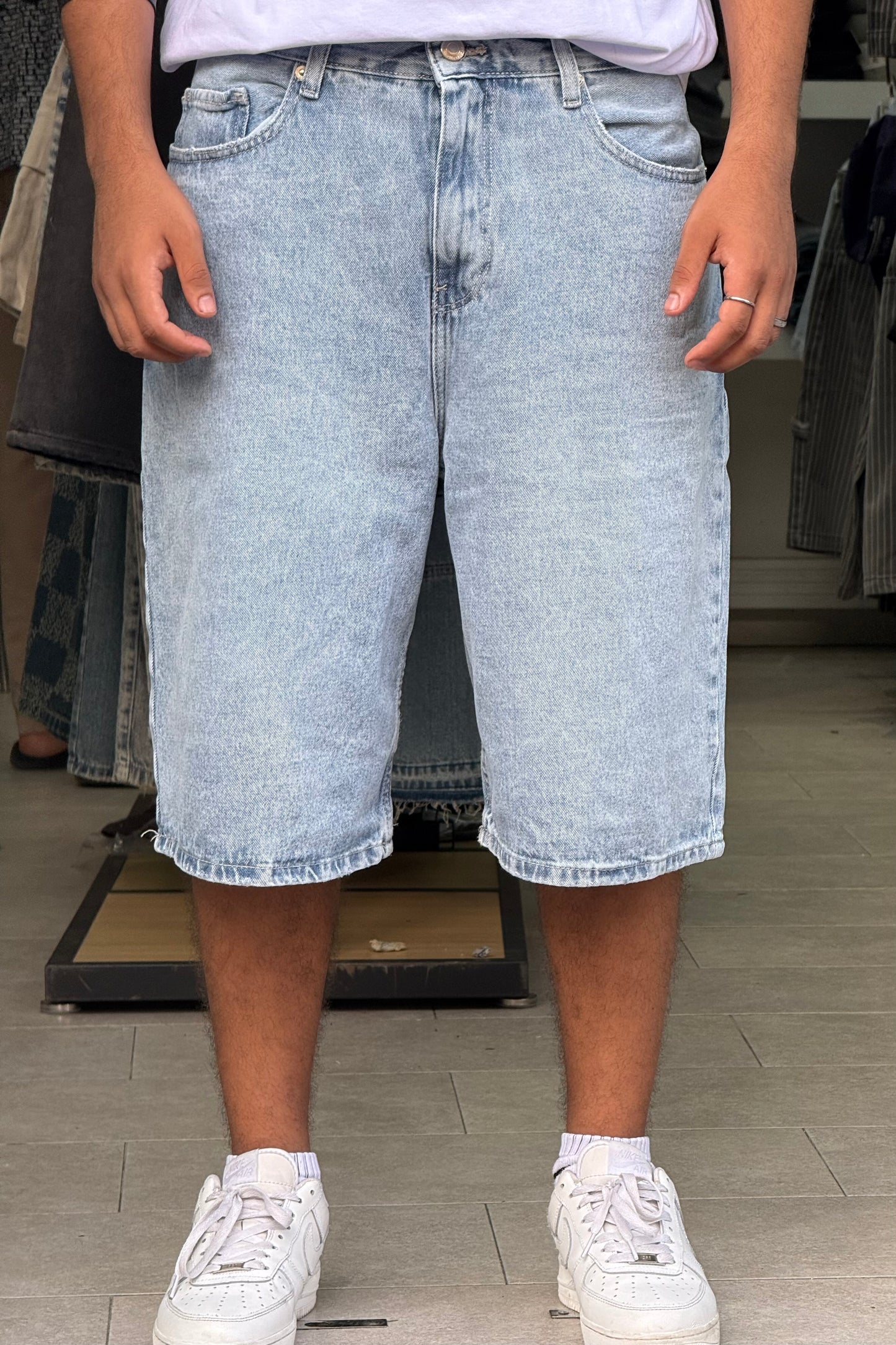 SKATER JORTS BLEU DELAVE SK