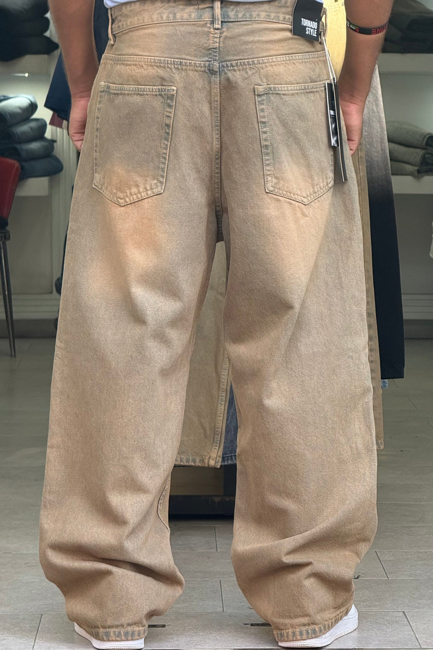 BAGGY JEANS L'INTROUVABLE (DIRTY VERT)