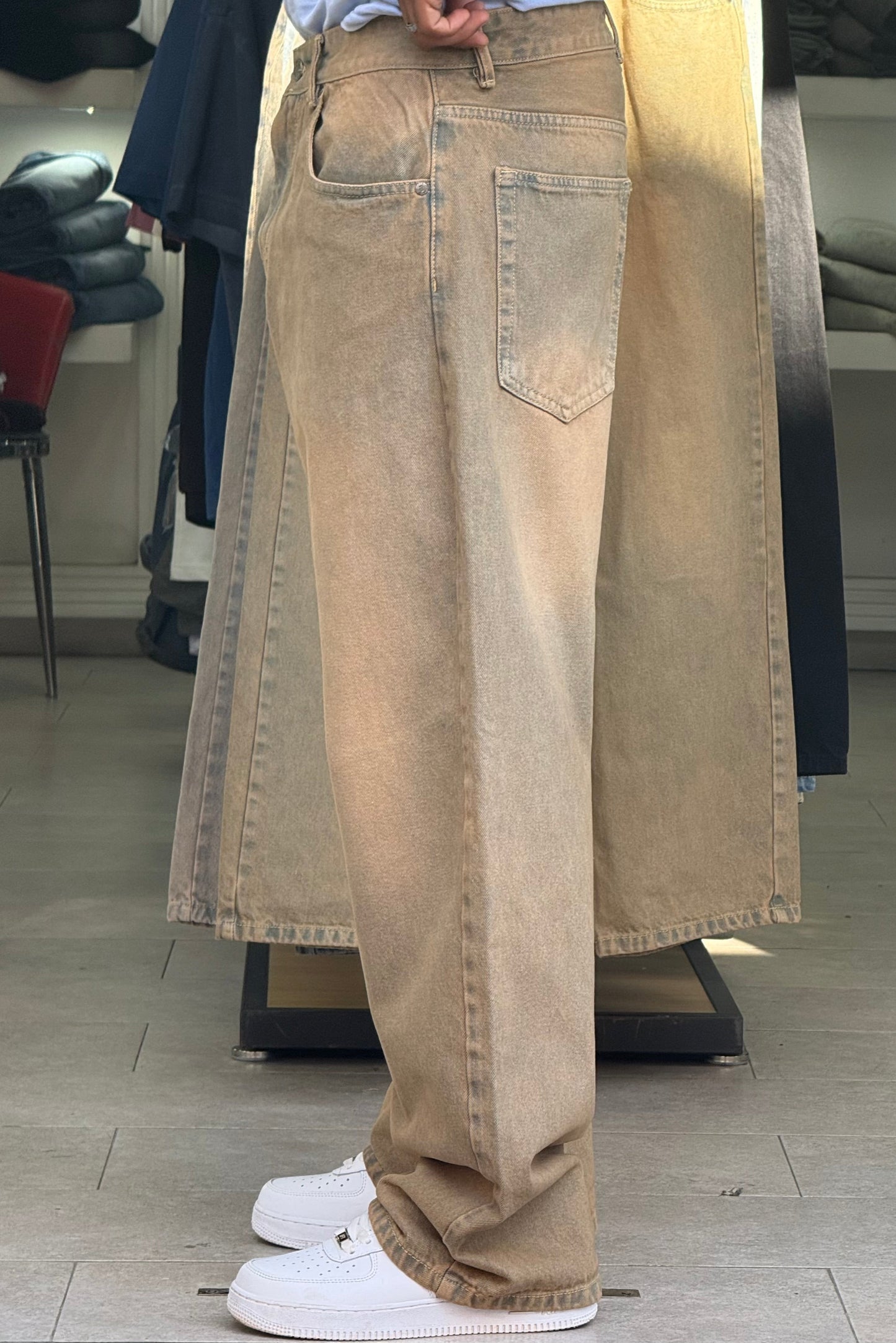 BAGGY JEANS L'INTROUVABLE (DIRTY VERT)