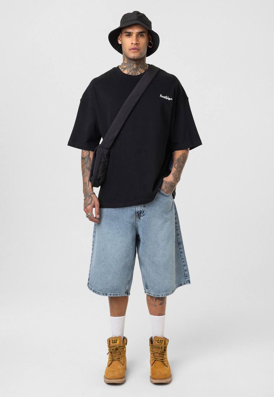 T-SHIRT CAGOULE BLACK (ES) E70-121