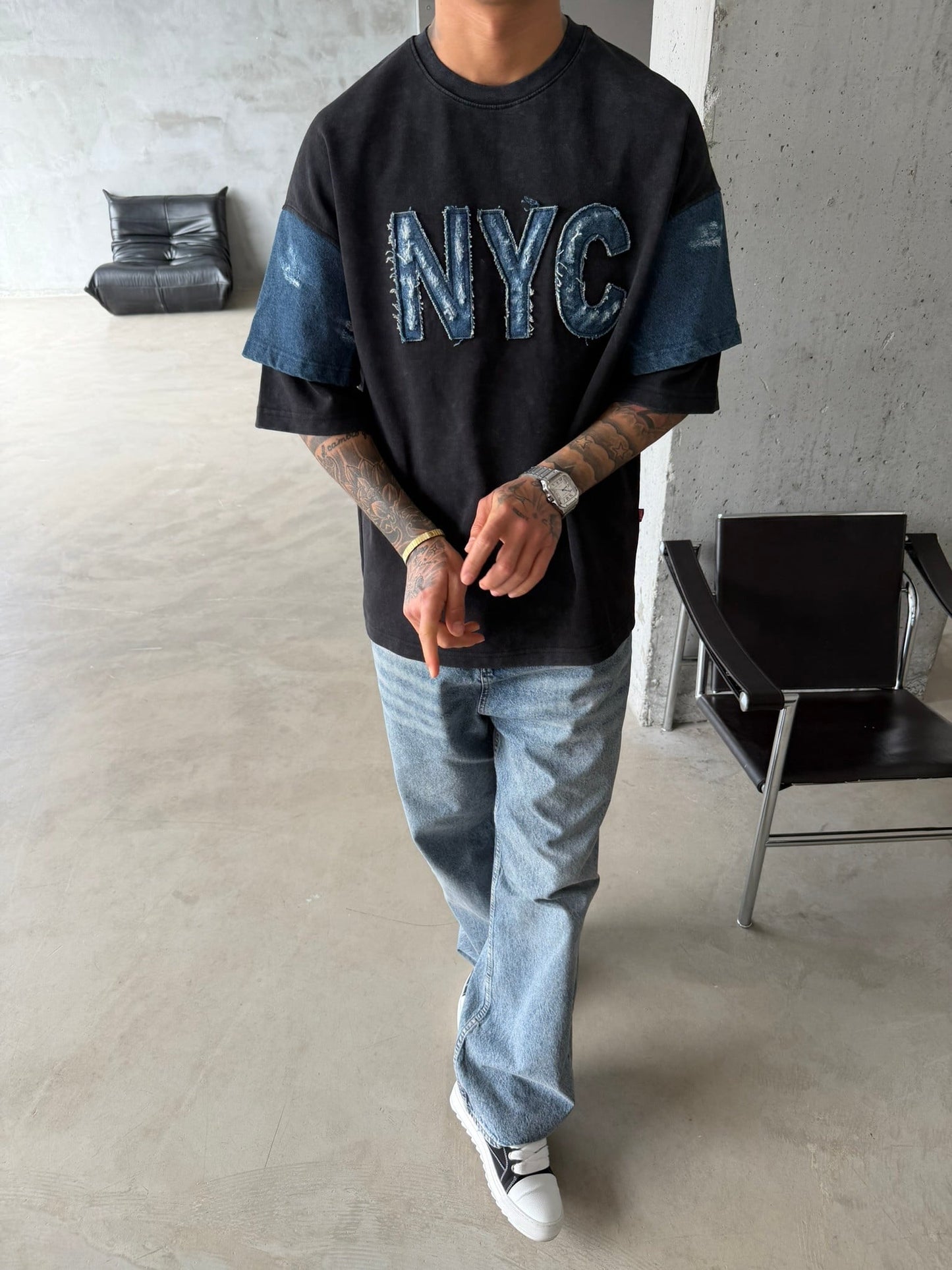 T-SHIRT ES NYC BLACK E71-119