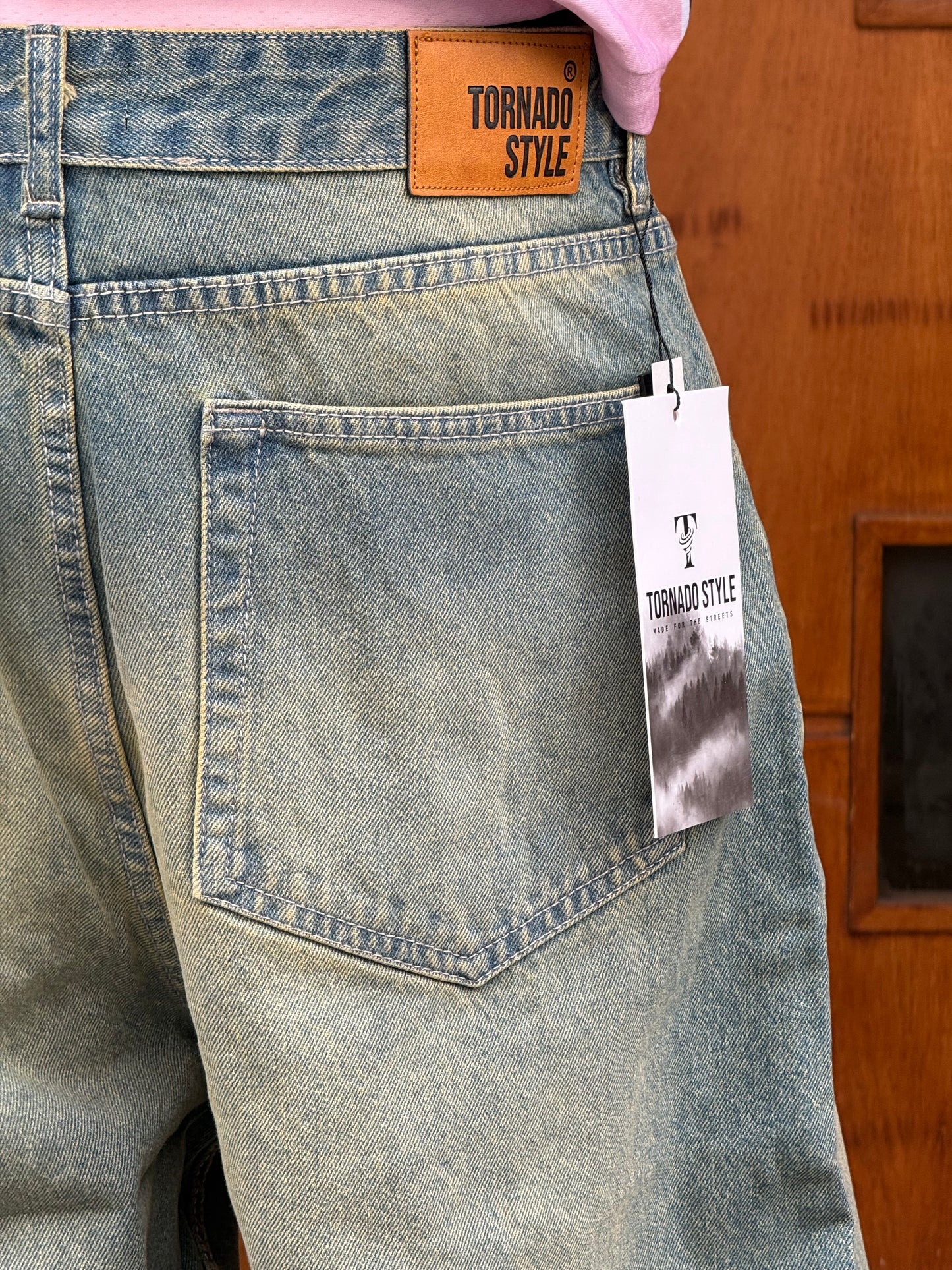 SUPPER BAGGY JEANS TORNADO STYLE (DIRTY VERT)