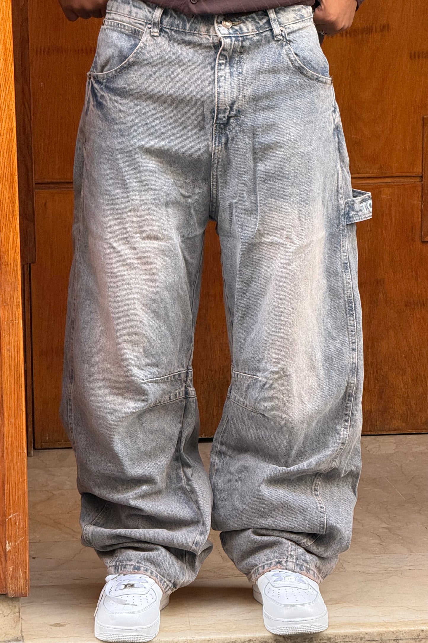 BAGGY JEANS STWD DIRTY (BROWN)