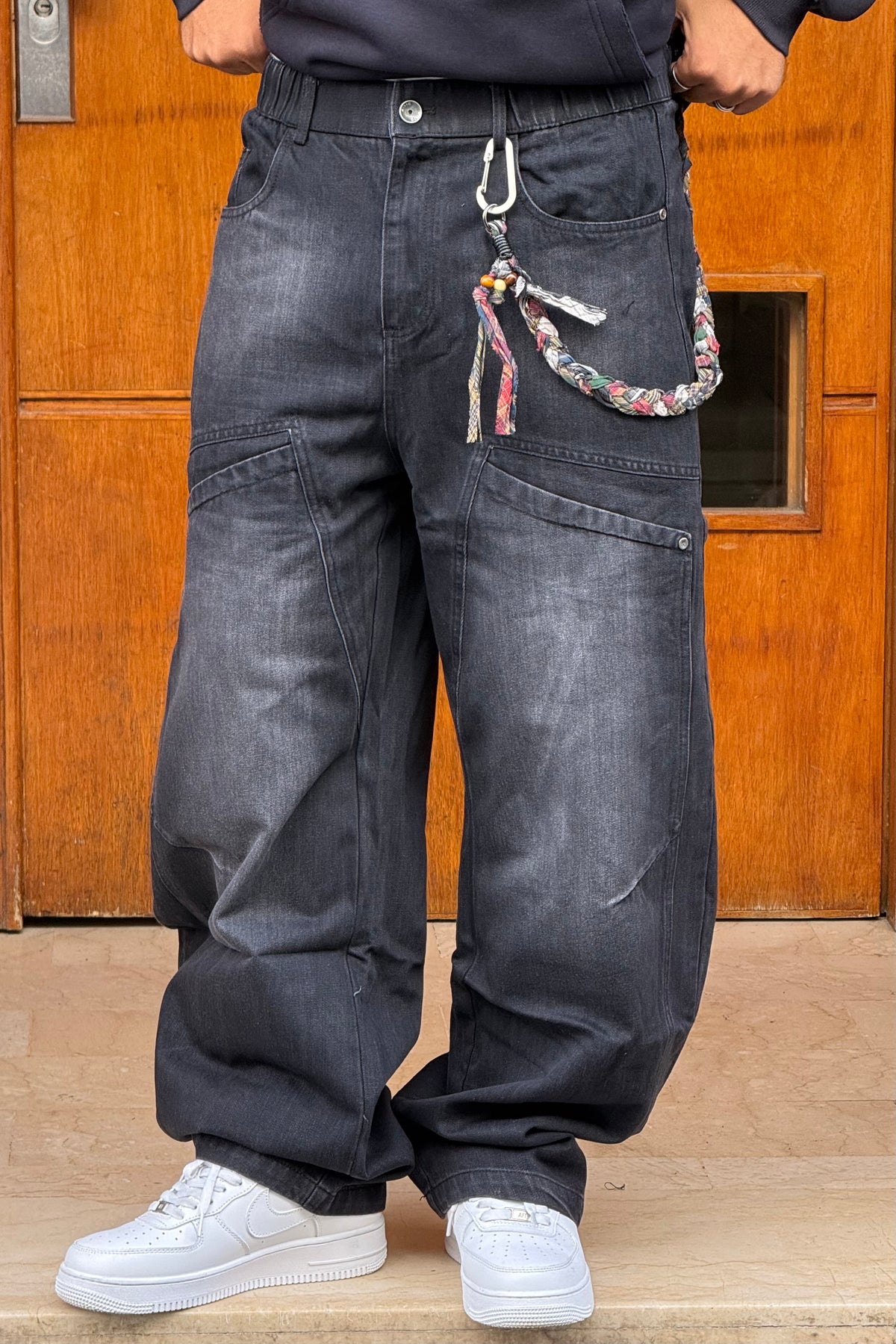 BAGGY JEANS BLACK CN