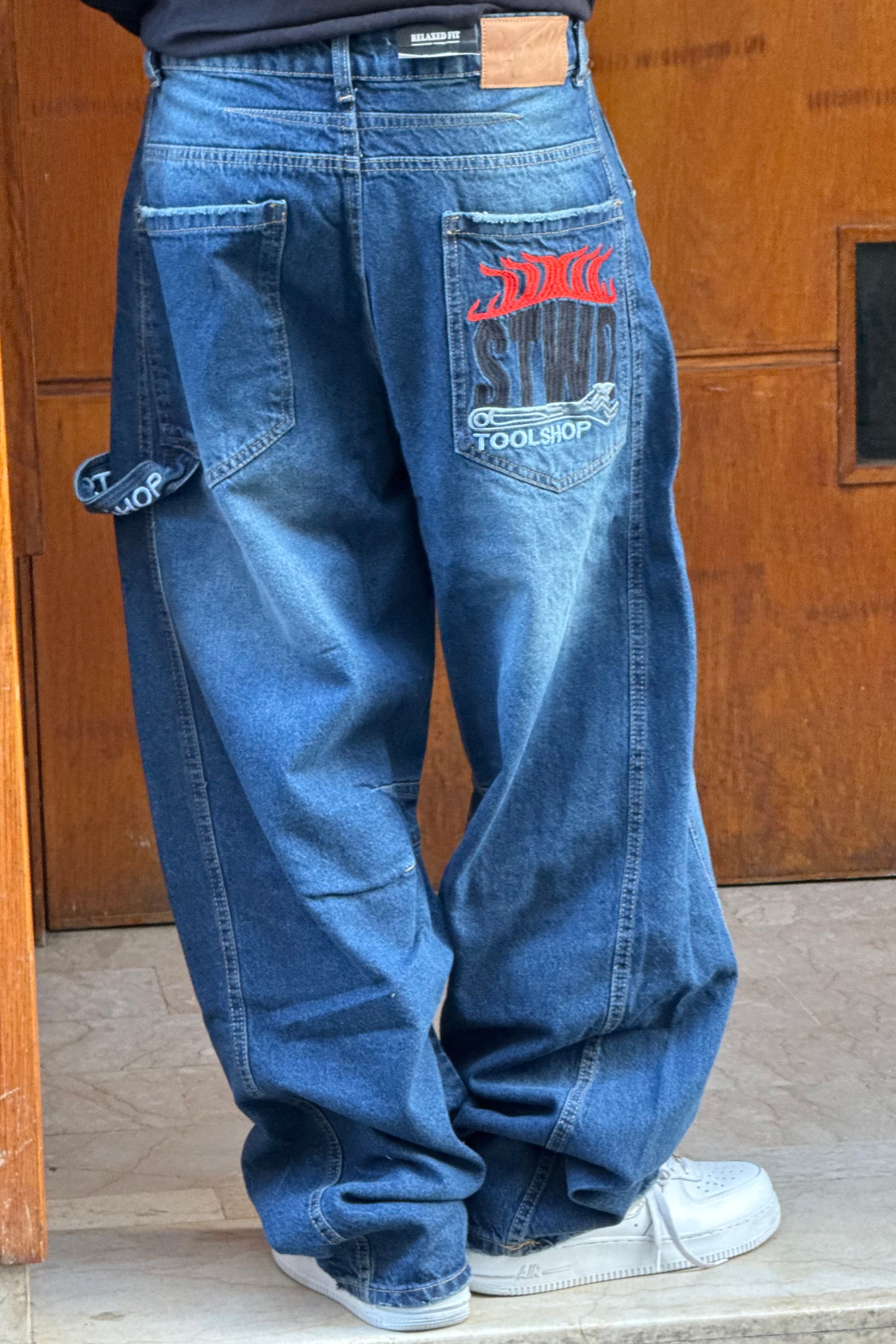 BAGGY JEANS STWD BLEU