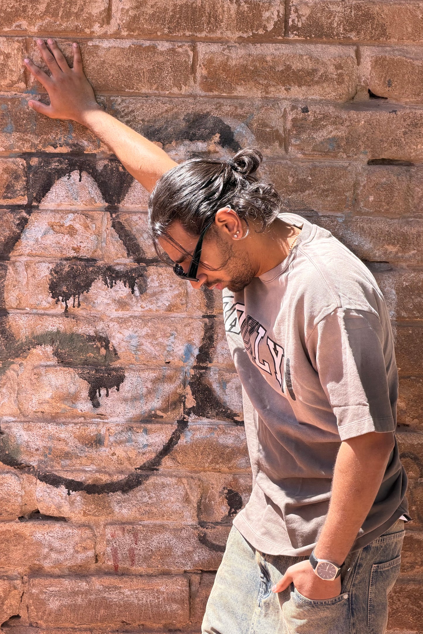 T-SHIRT WASHED BROOKLYN BROWN