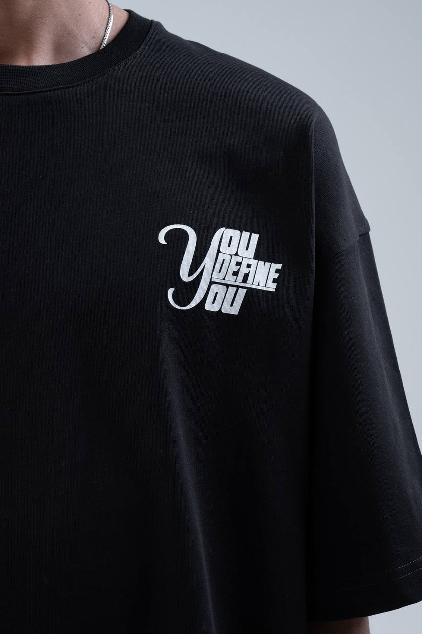 T-SHIRT YOU DEFINE YOU BR BLACK 20-54