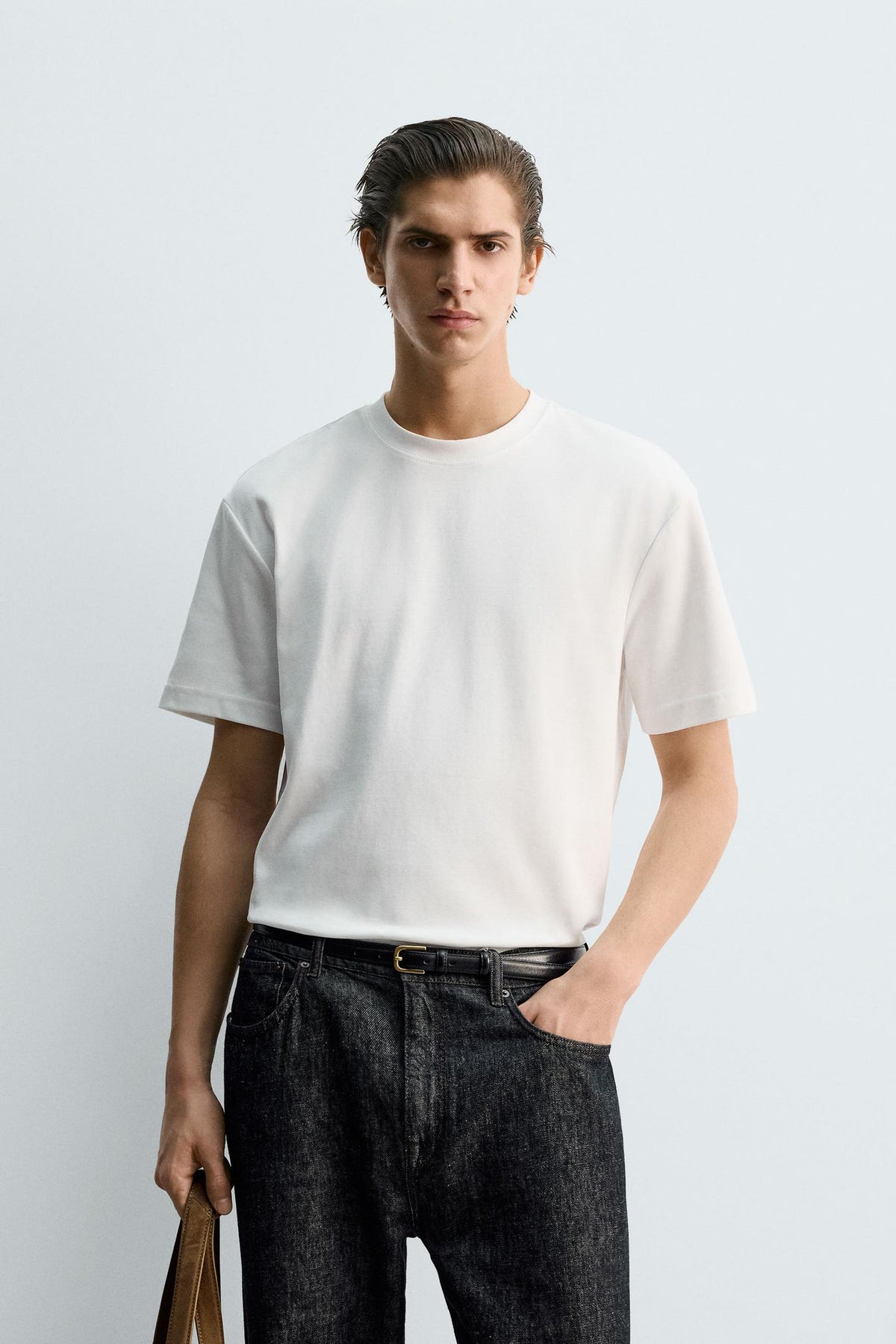 T-SHIRT BASIC ZARA ORIGINAL WHITE