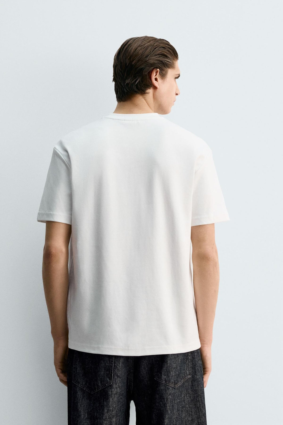 T-SHIRT BASIC ZARA ORIGINAL WHITE