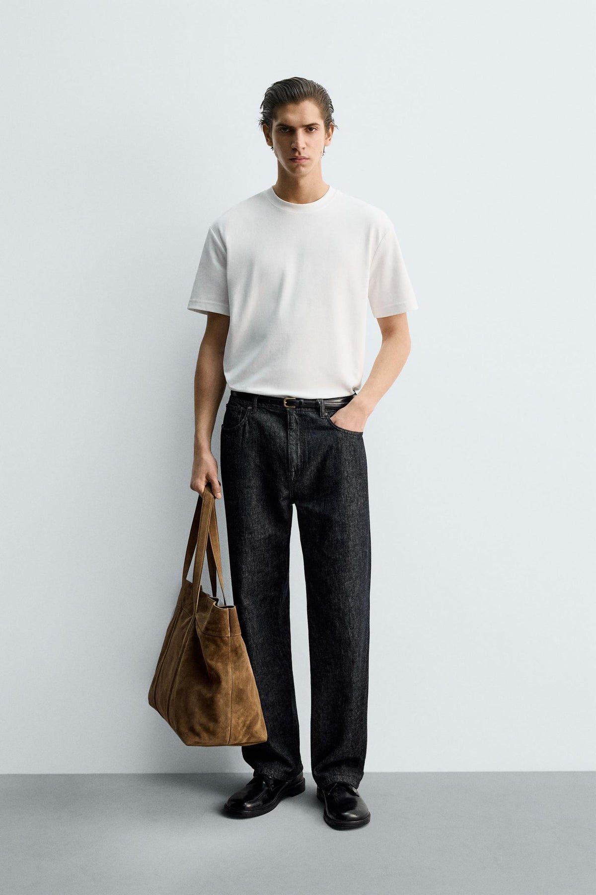 T-SHIRT BASIC ZARA ORIGINAL WHITE