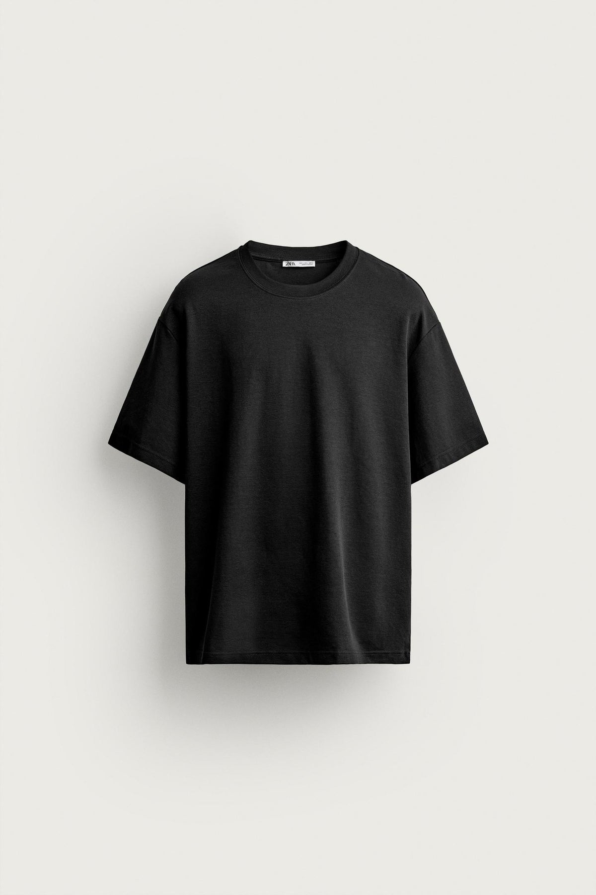 T-SHIRT BASIC ZARA ORIGINAL BLACK