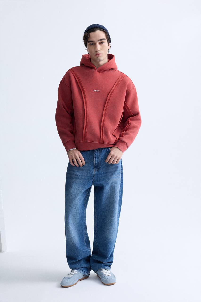 HOODIES WASHED ESNCE ORANGE ES E71-191