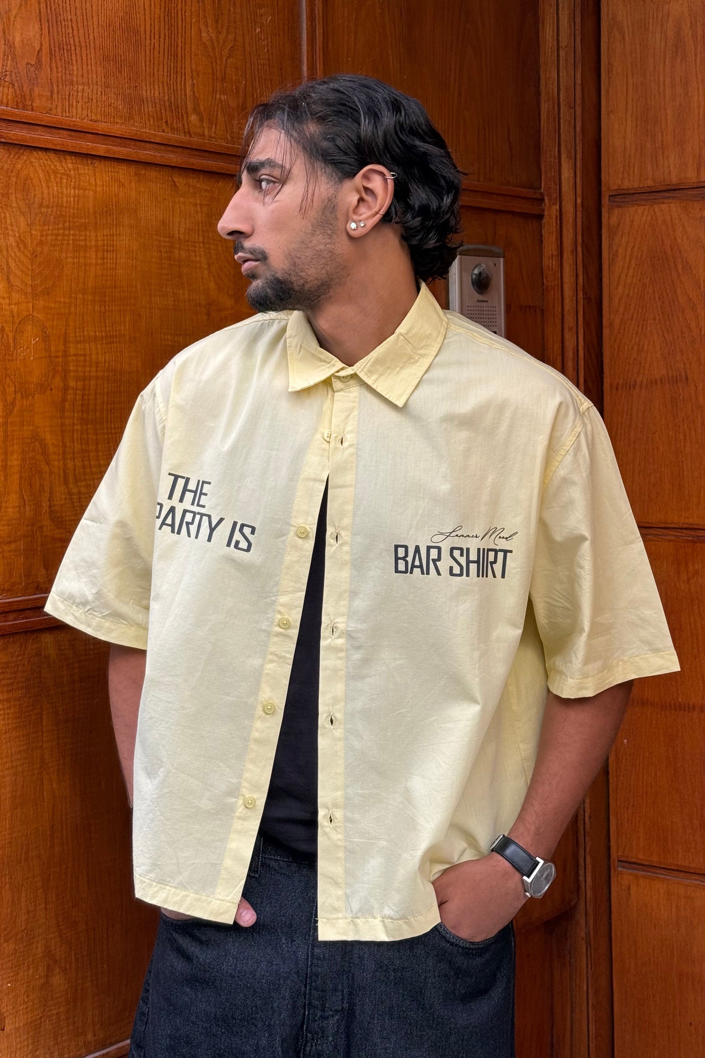 CHEMISE CROP BAR SHIRT BR YELLOW 10-239