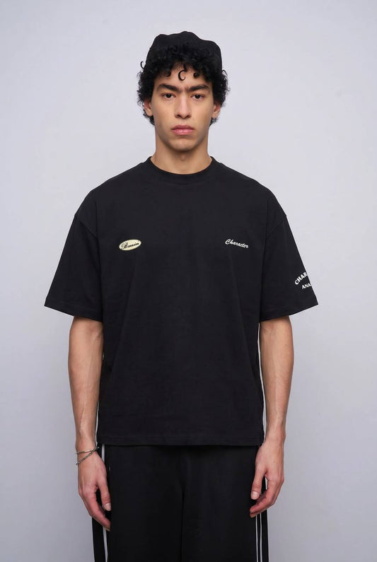 T-SHIRT CROPPED CARCTER BLACK BR 20-247
