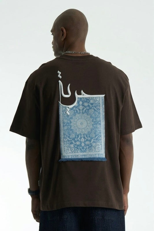 T-SHIRT SW BROWN حرية 5052