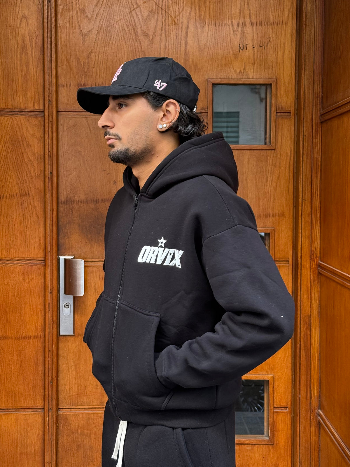 HOODIES CROP ZIP ORVIX CLUB BLACK OVX