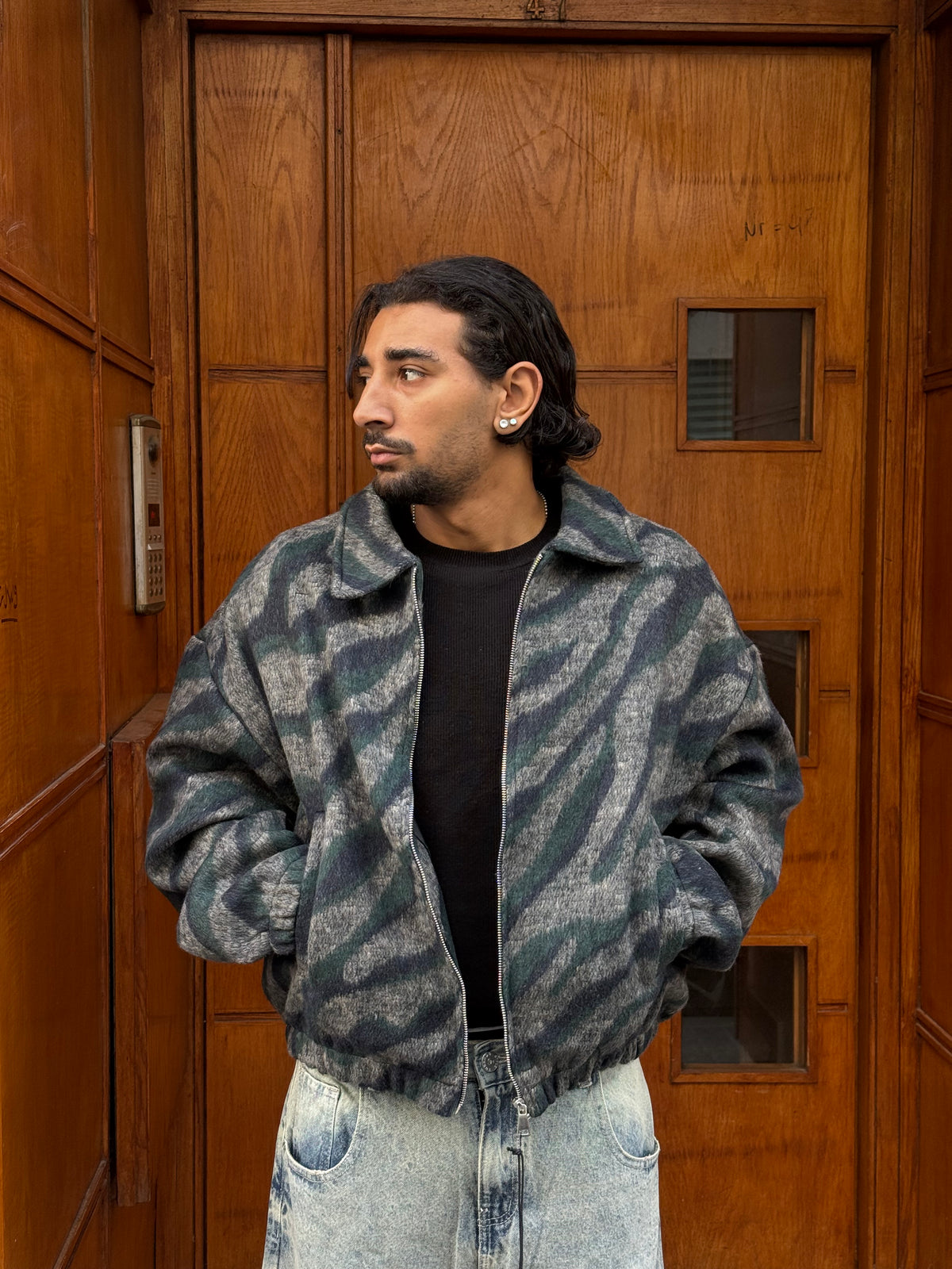 JACKET ZEBRA GREEN PZ