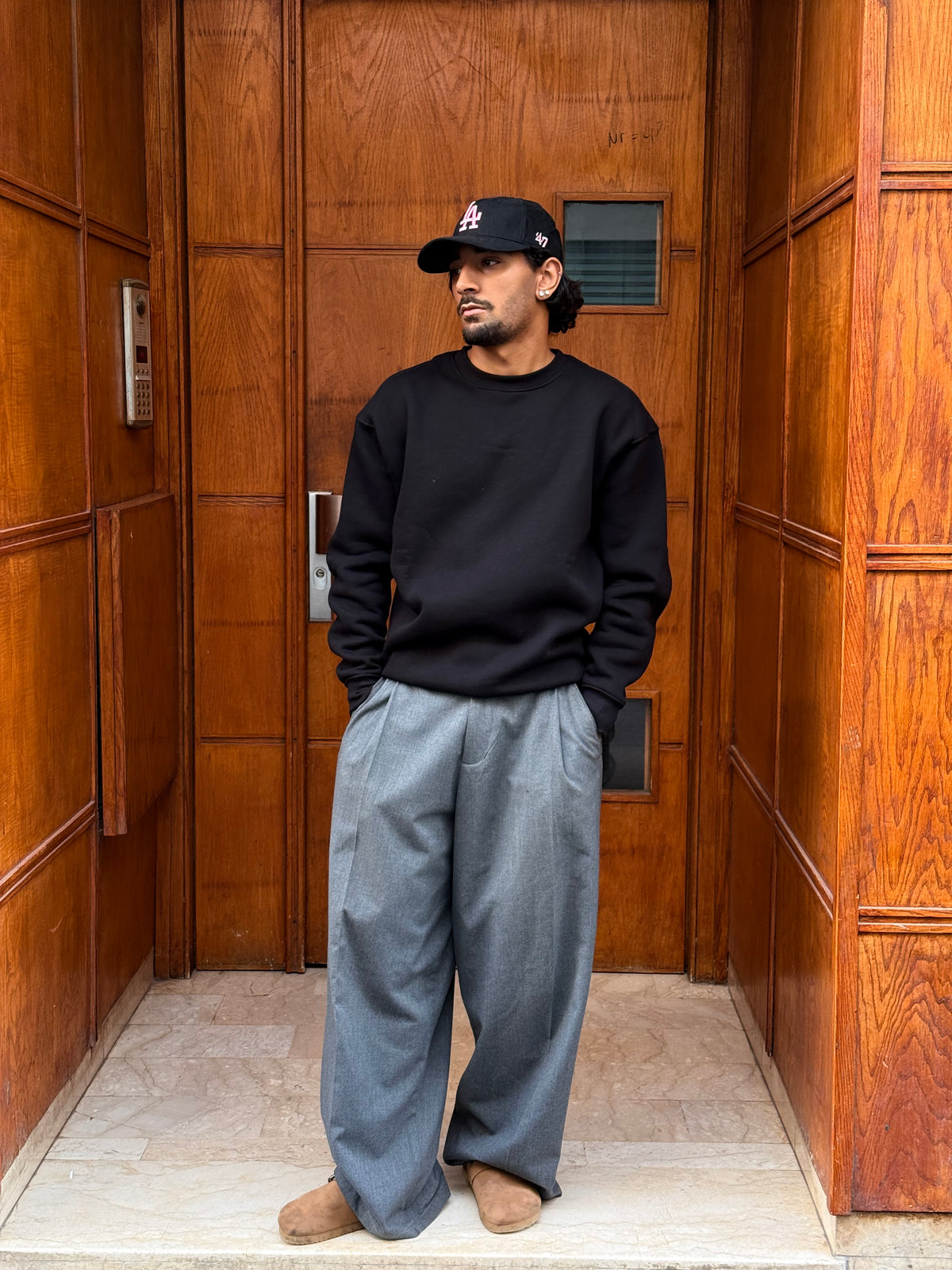 SWEATSHIRT BASIC JL BLACK