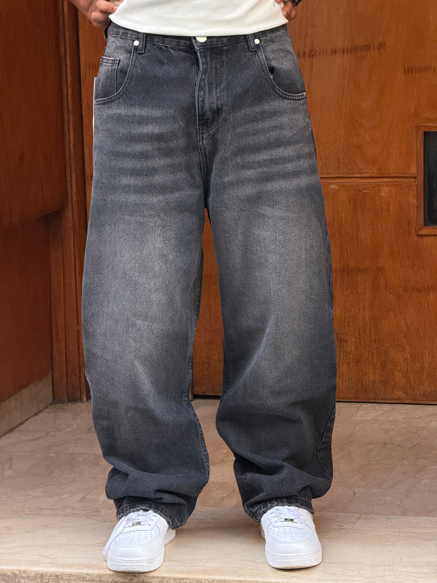 SUPPER BAGGY JEANS TORNADO STYLE (NOIR)