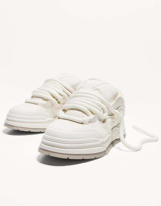 Chunky skater trainers white BERSHKA ORIGINAL