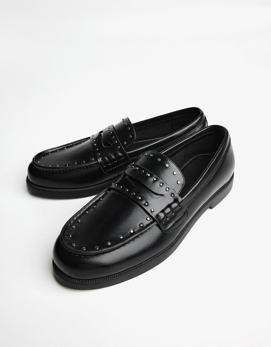 Studded loafers BERSHKA ORIGINAL