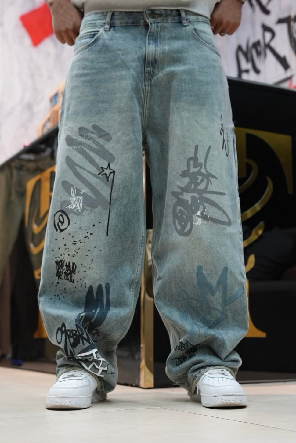 BAGGY JEANS GRAFFITI V2 DIRTY