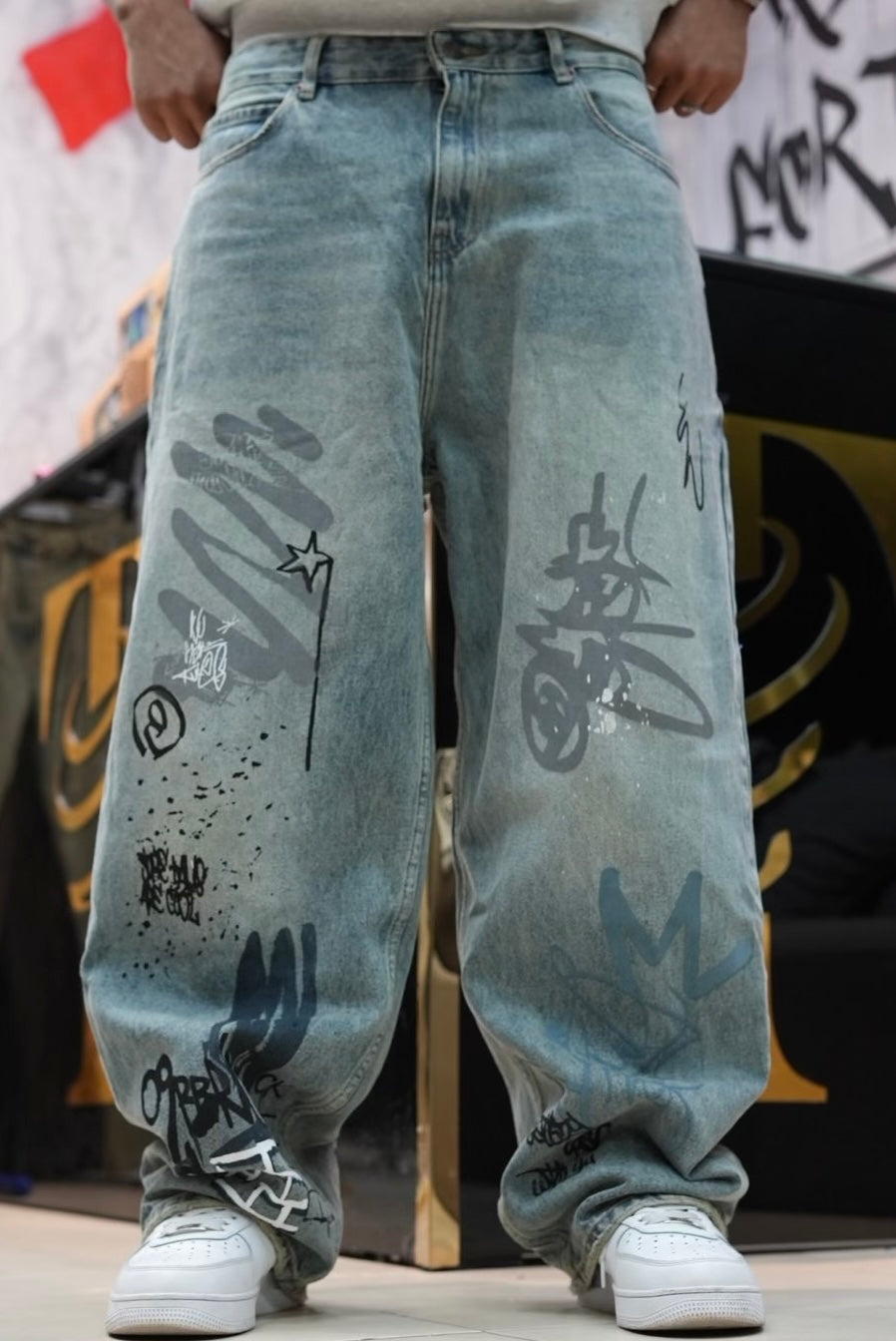 BAGGY JEANS GRAFFITI V2 DIRTY