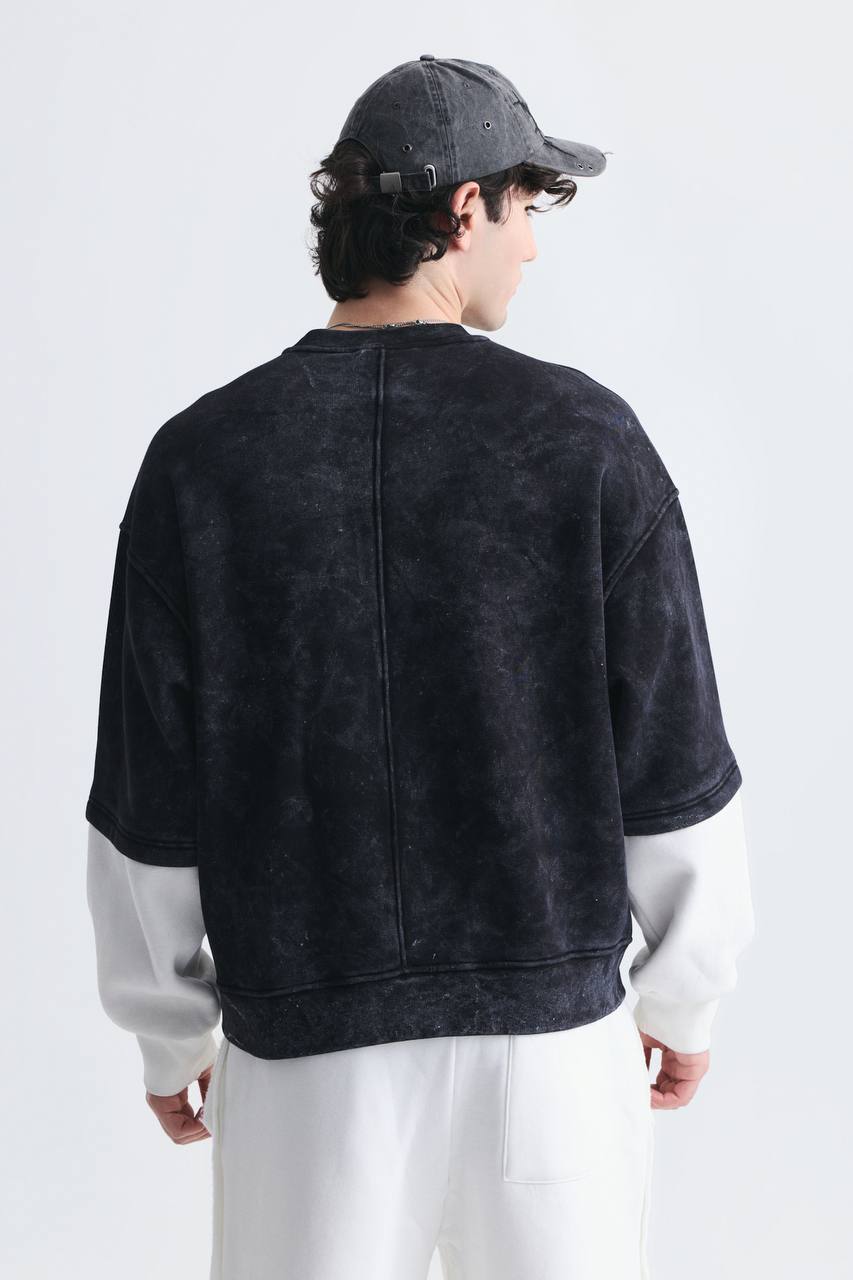 SWEATSHIRT BLESSED BLACK ES E71-199