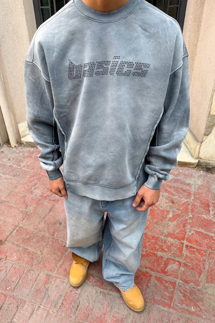 SWEATSHIRT BASIC GREY E71-98