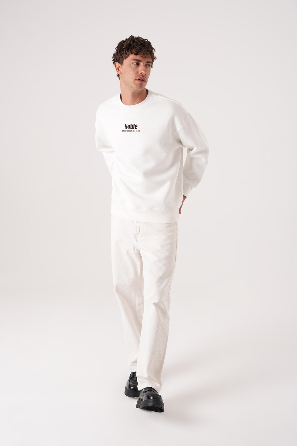 SWEATSHIRT NOBLE WHITE 257018