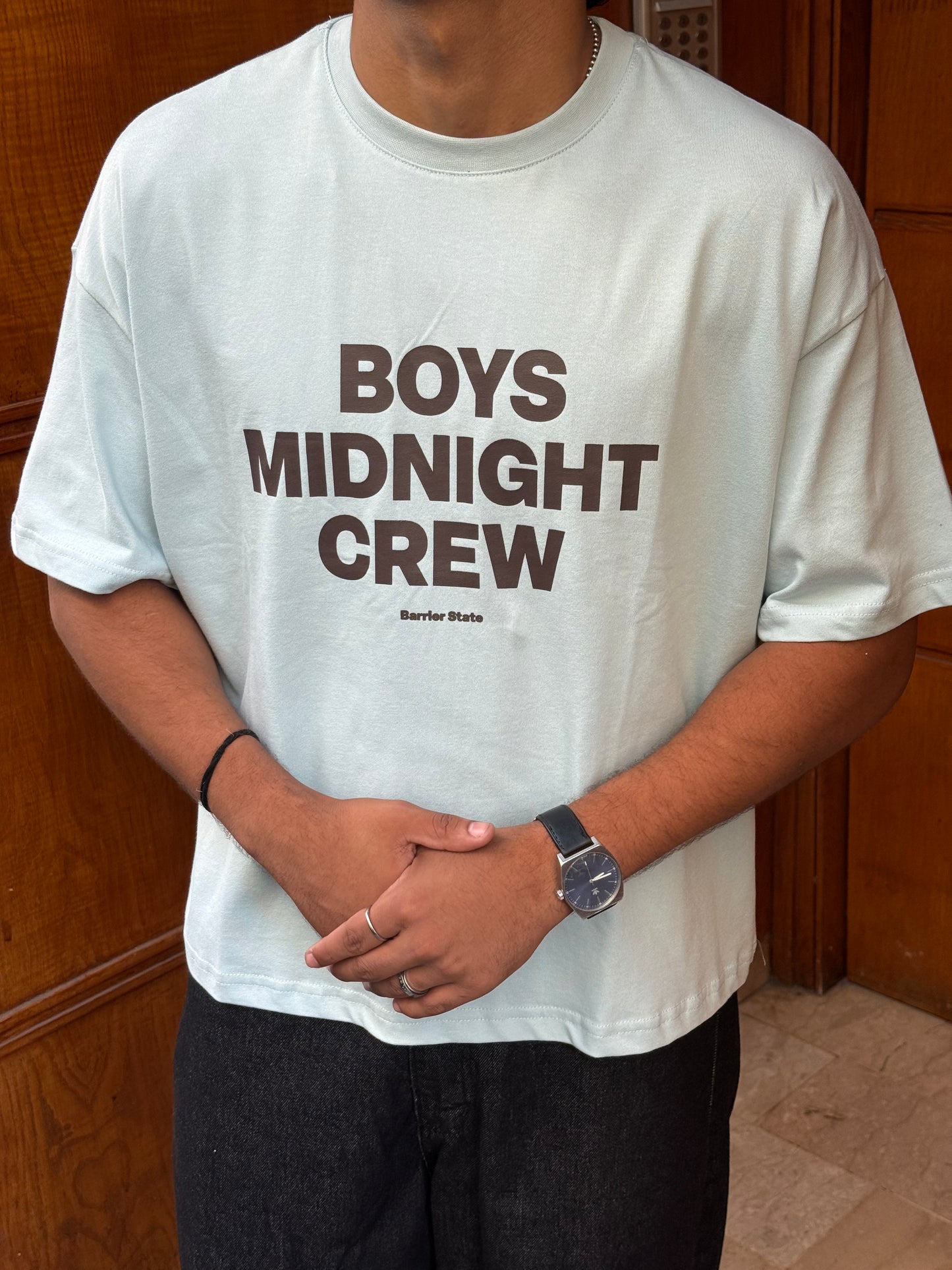 T-SHIRT CROPPED BOYS MINIGHT BABY BLUE BR 20-217